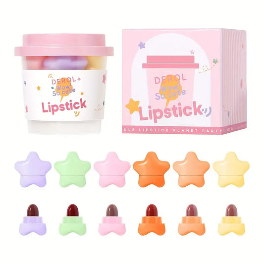 6-Pack Star Shaped Lip Butters Set