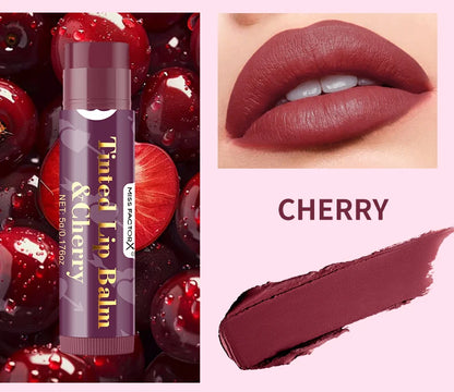 MISS FACTORX - Tinted Lip Balm Pack of 6pcs