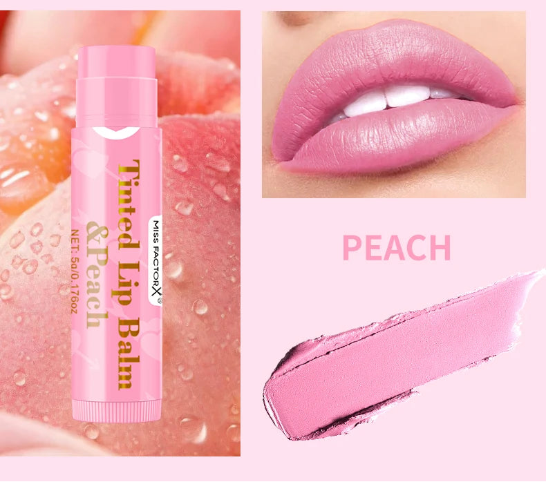 MISS FACTORX - Tinted Lip Balm Pack of 6pcs