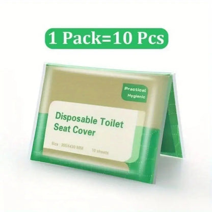 Portable Travel Toilet Seat Covers (Pack of 10)